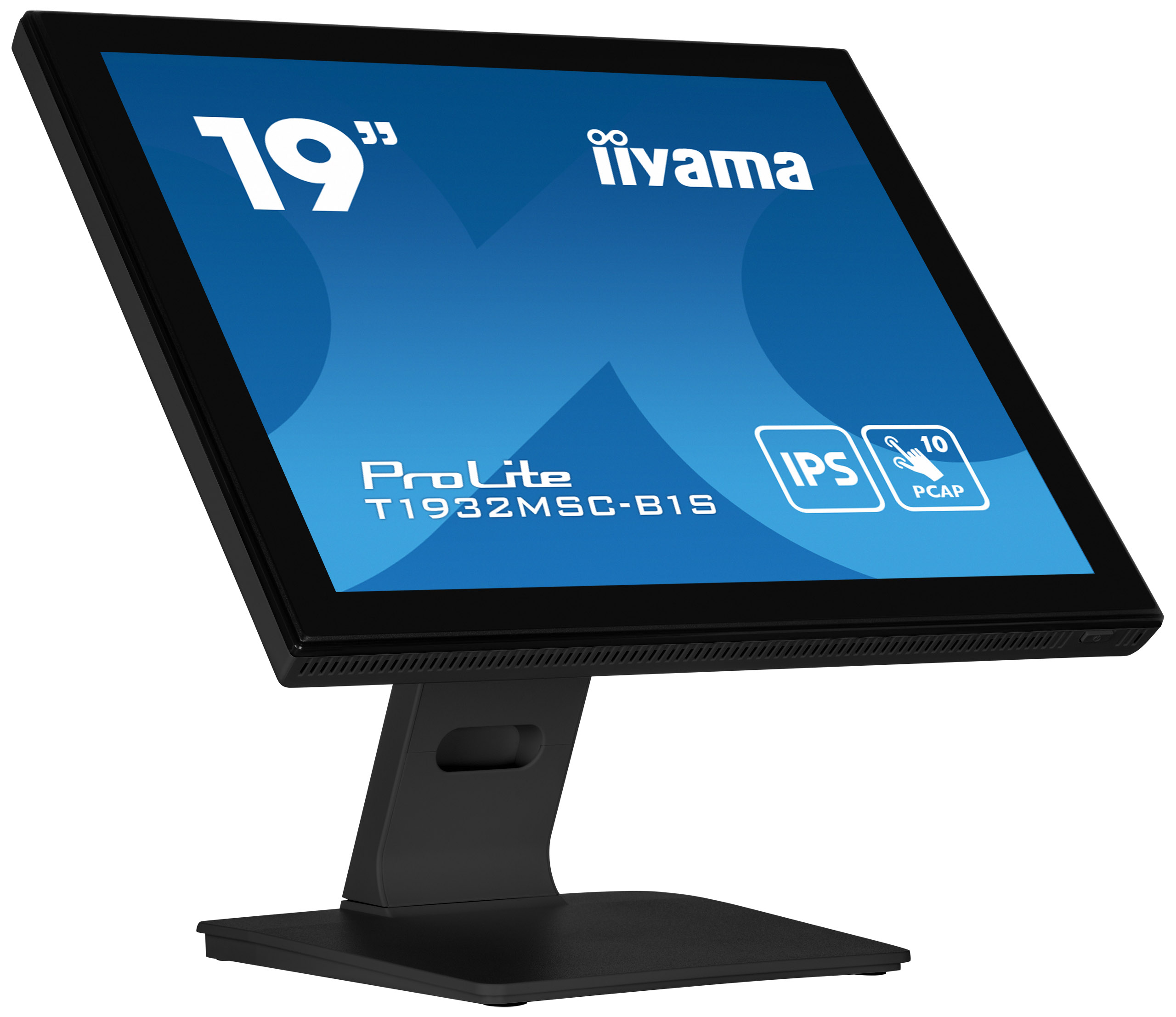 iiyama ProLite T1932MSC-B1S - Monitor LCD - 19" - touchscreen - 1280 x 1024 - IPS - 250 cd/m² - 1000:1 - 14 ms - HDMI, VGA, DisplayPort - altoparlanti - nero opaco