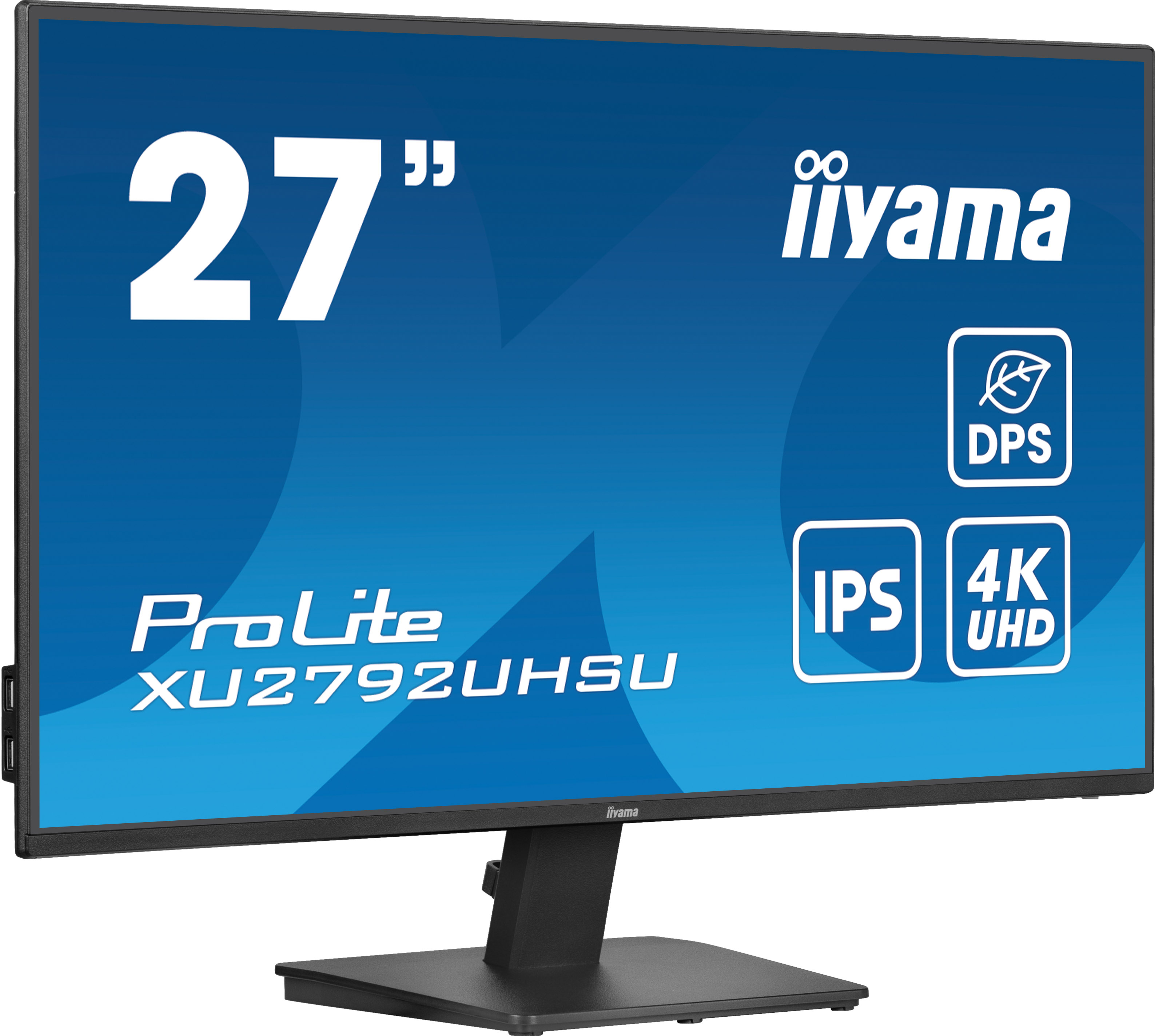 iiyama ProLite XU2792UHSU-B6 - Monitor a LED - 27" - 3840 x 2160 4K @ 60 Hz - IPS - 350 cd/m² - 1300:1 - 4 ms - HDMI, DisplayPort - altoparlanti - nero opaco