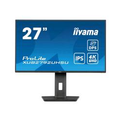iiyama ProLite XUB2792UHSU-B6 - Monitor a LED - 27" - 3840 x 2160 4K @ 60 Hz - IPS - 350 cd/m² - 1300:1 - 4 ms - HDMI, DisplayPort, USB-C - altoparlanti - nero opaco
