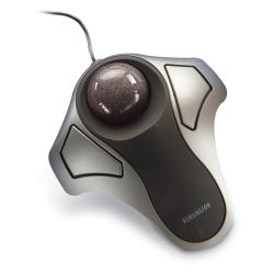 Kensington Orbit Optical Trackball - Trackball - per destrorsi e per sinistrorsi - ottica - 2 pulsanti - cablato - USB - argento
