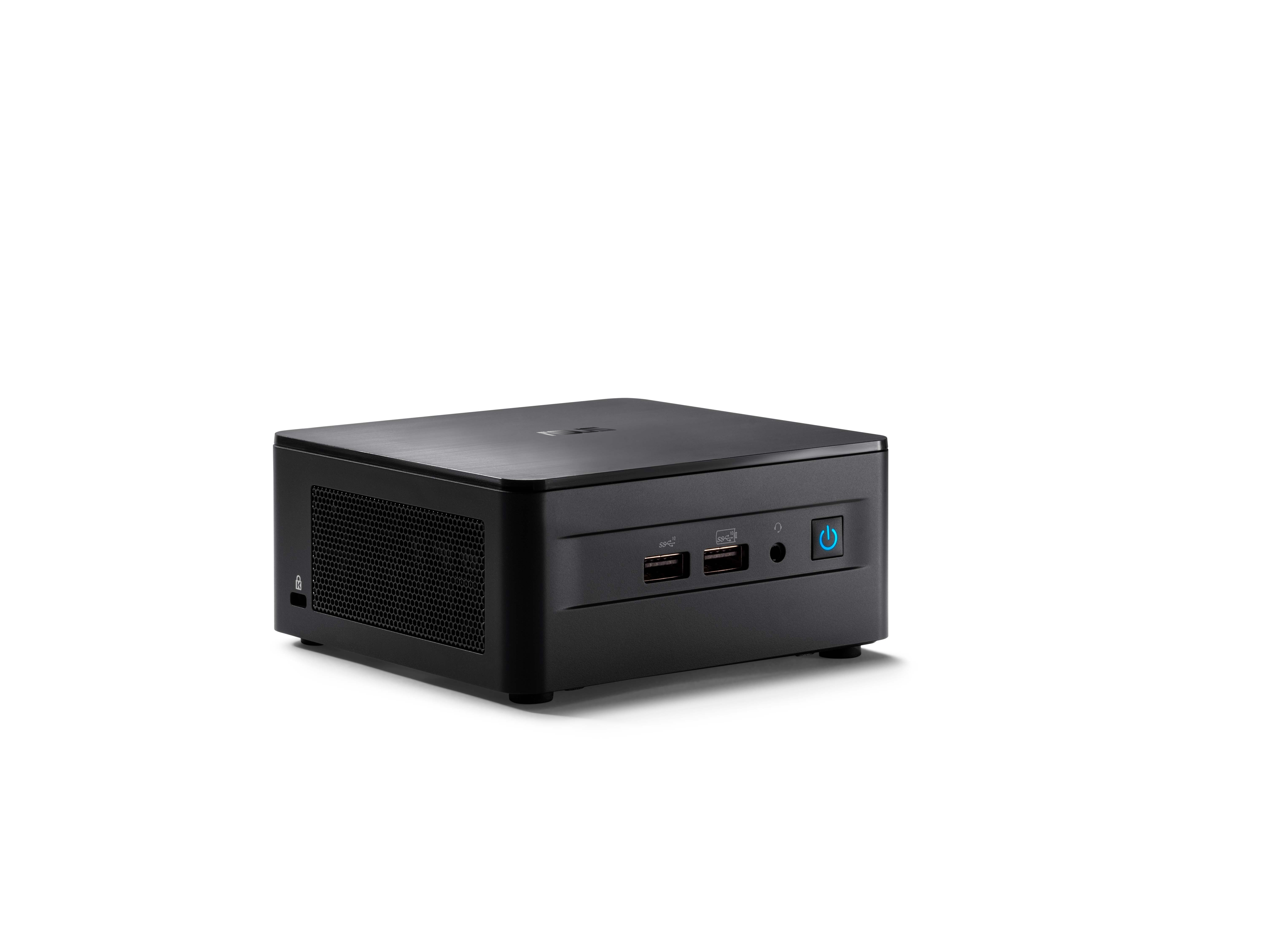 ASUS NUC 12 Pro Kit RNUC12WSHI700000I - Barebone - PC mini - 1 x Core i7 1260P / fino a 4.7 GHz - RAM 0 GB - Grafica Intel Iris Xe - Gigabit Ethernet, 2.5 Gigabit Ethernet, Bluetooth 5.2, IEEE 802.11ax (Wi-Fi 6E) - Bluetooth 5.2, 802.11a/b/g/n/ac/ax (Wi-Fi 6E) - nero