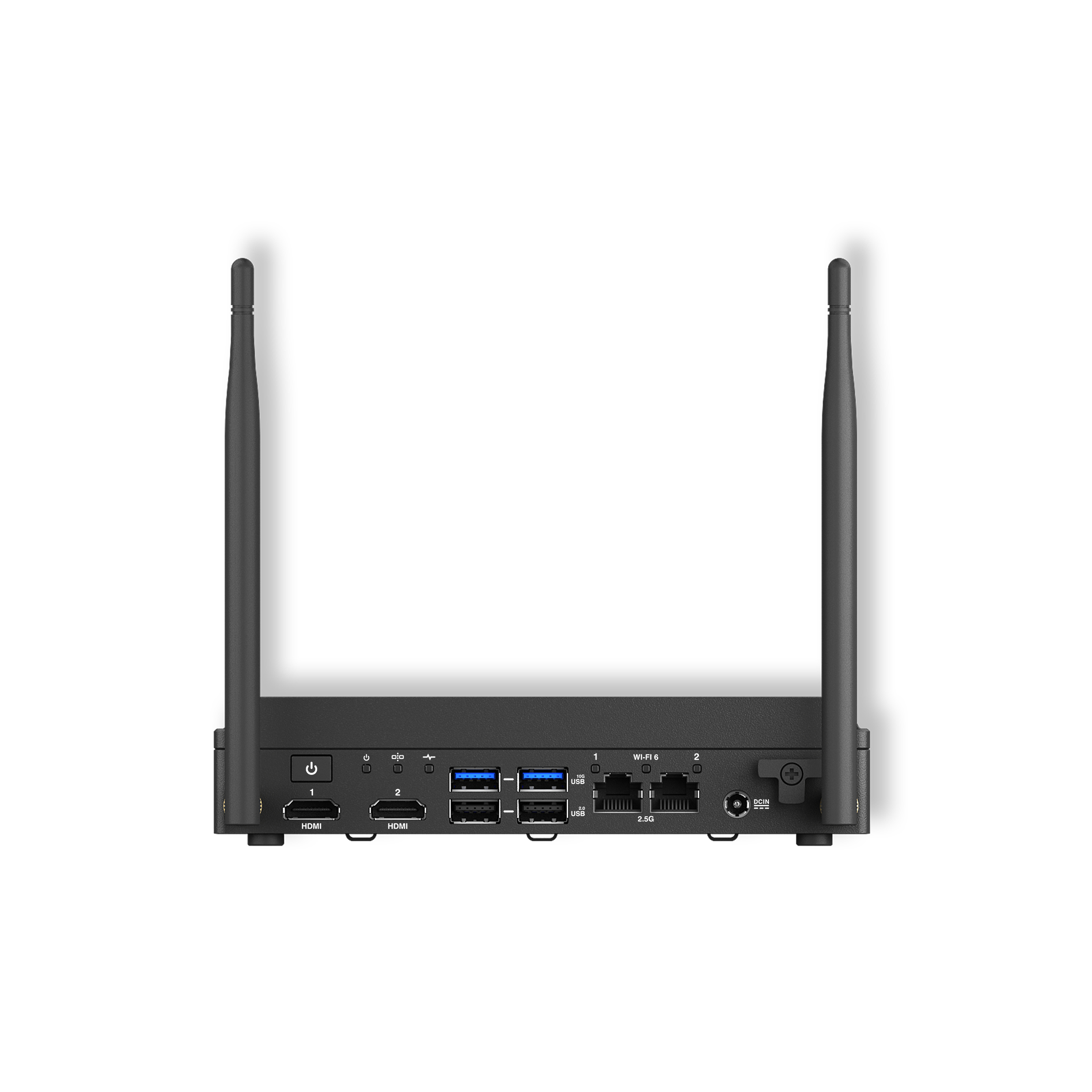 ASUS NUC 13 Rugged Tall - Barebone - SFF - 1 x Atom x7 x7425E / fino a 3.4 GHz - RAM 0 GB - SSD - eMMC 0 GB - UHD Graphics - Gigabit Ethernet, 2.5 Gigabit Ethernet, Bluetooth 5.2, IEEE 802.11ax (Wi-Fi 6E) - nero