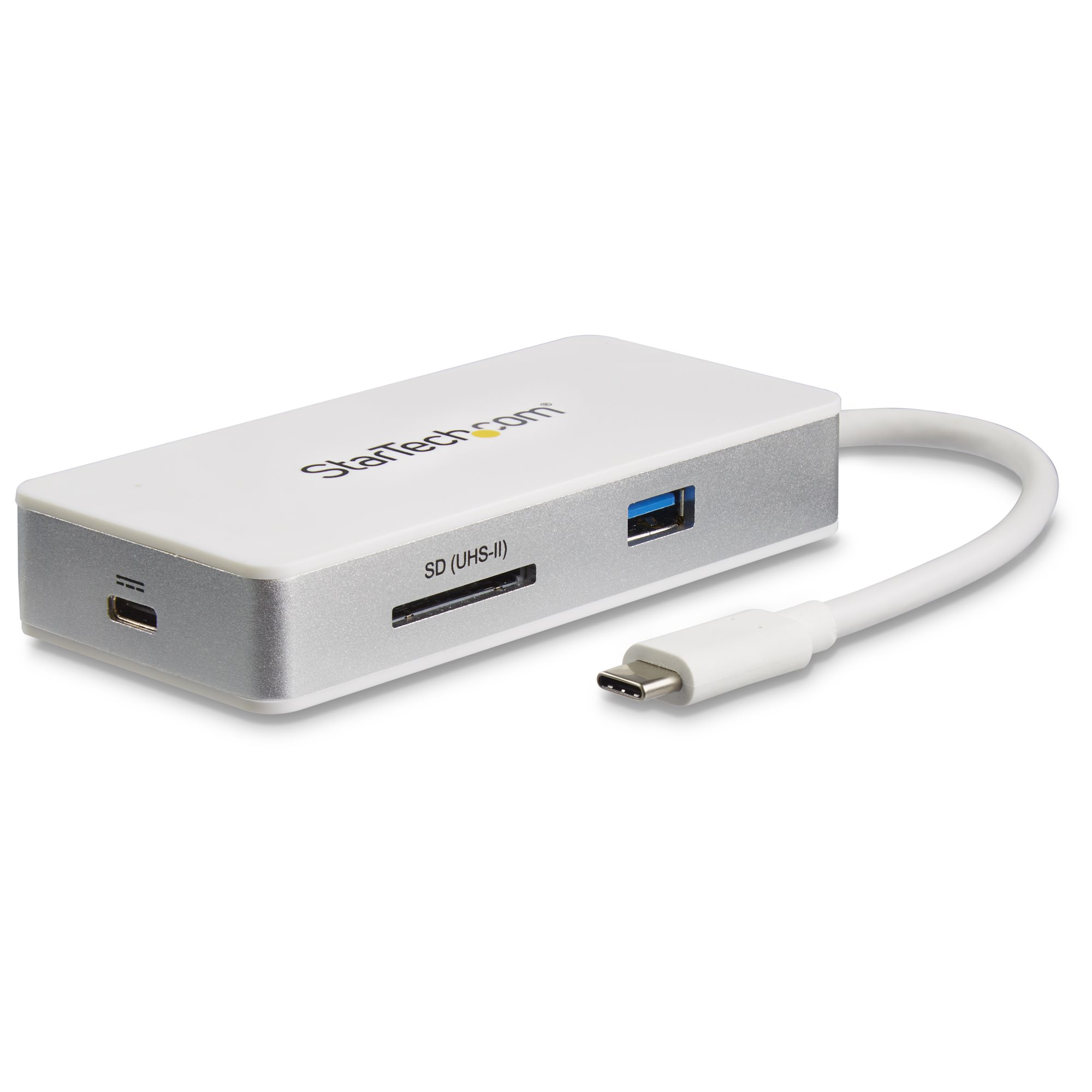 StarTech.com Adattatore Multiporta USB-C - Lettore SD ( UHS-II) - Power Delivery 100W - HDMI 4K - Gbe - 1x USB 3.0 - Docking station - USB-C - HDMI - GigE