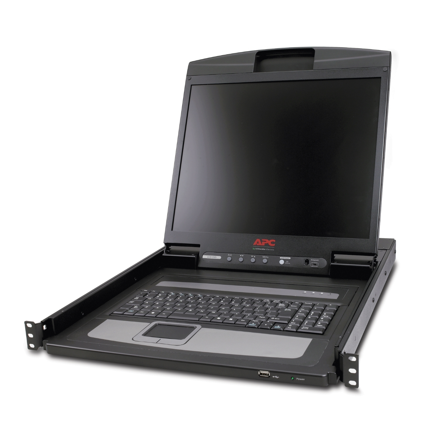 APC LCD Console - Console KVM - 19" - montabile in rack - 1280 x 1024 - VGA - nero - 1U - per P/N: AR3106SP, SMX1000C, SMX1500RM2UC, SMX1500RM2UCNC, SMX750C, SMX750CNC, SRT5KRMXLW-TW