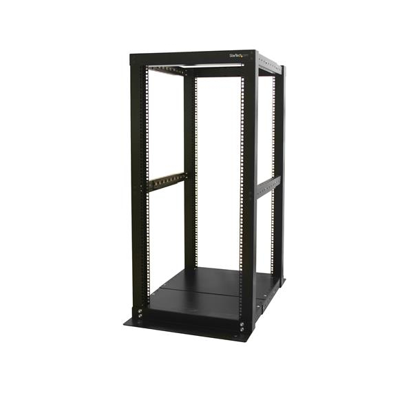StarTech.com Armadio server rack a giorno 25U a 4 staffe e prof. regolabile - Rack - Flat Black - 25U - per P/N: CABCAGENUTS6, CABSCREWM52, CABSCREWSM6, CABSCRWM520, CABSCRWM620, CABSCRWS1224