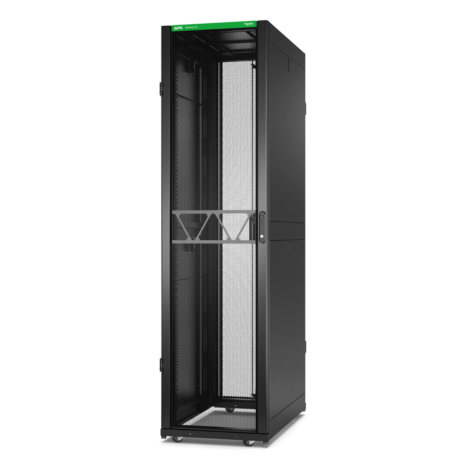 APC NetShelter SX Gen 2 - Rack cabinet - 2258 H x 600 W x 1070 D mm, con laterali - A pavimento - nero - 48U - 19"