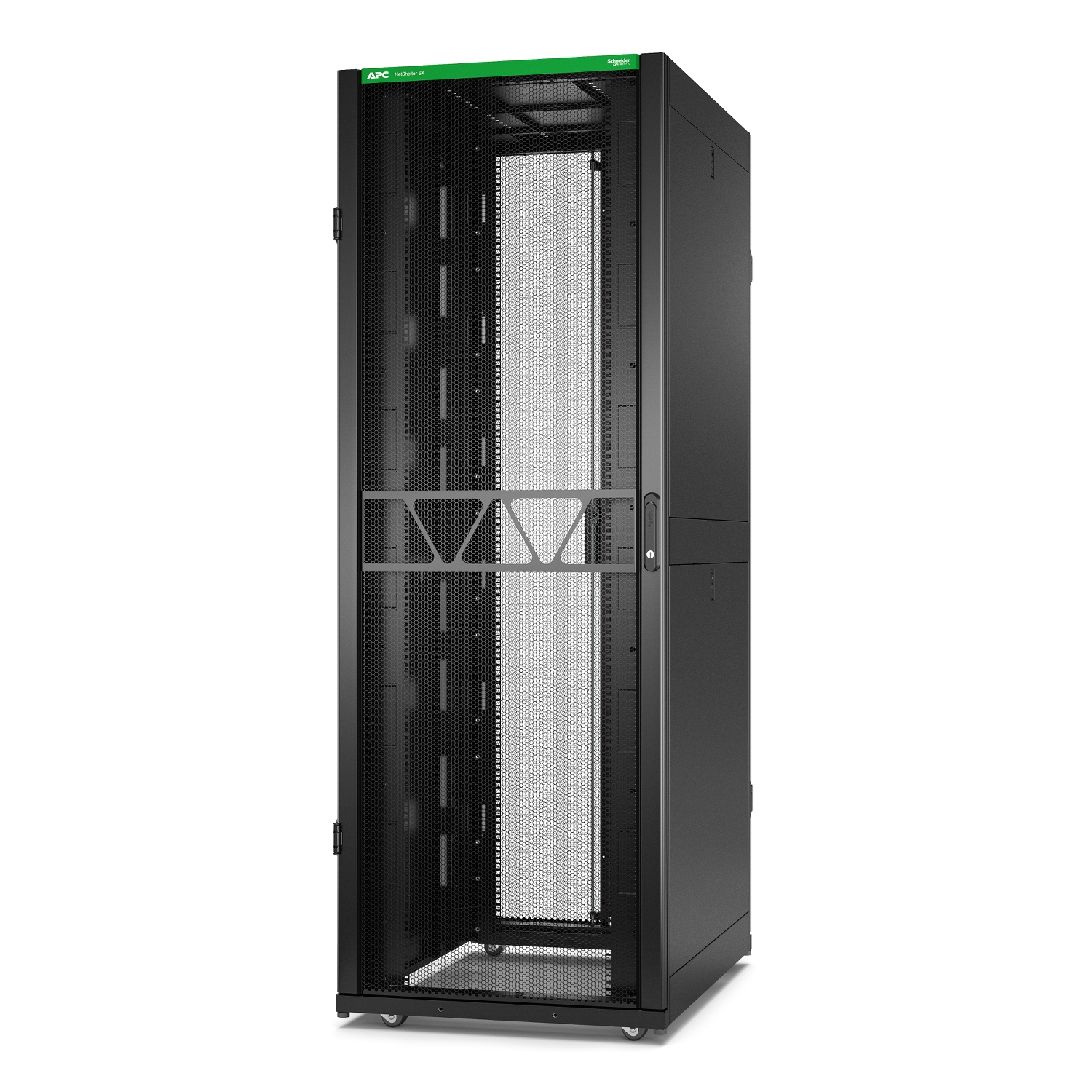 APC NetShelter SX Gen 2 - Rack cabinet - 2124H x 750W x 1070D mm, with sides - A pavimento - nero - 42U - 19"