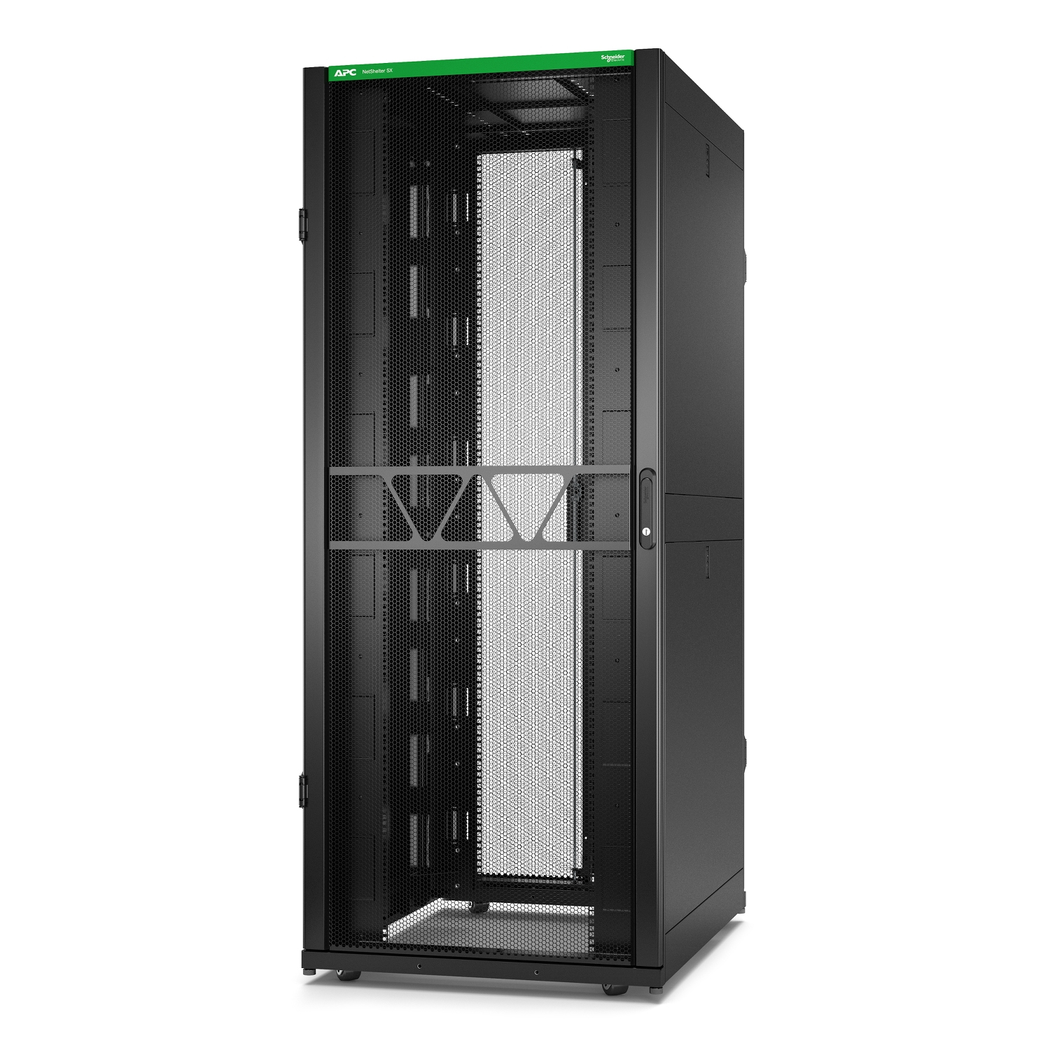 APC NetShelter SX Gen 2 - Rack cabinet - 1991H x 800W x 1070D mm, with sides - A pavimento - nero - 42U - 19"