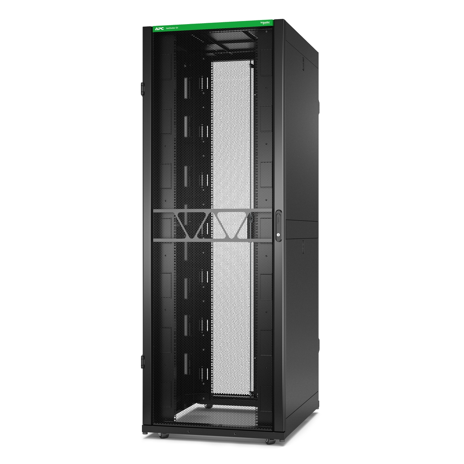 APC NetShelter SX Gen 2 - Rack cabinet - 2258H x 800W x 1070D mm, with sides - A pavimento - nero - 48U - 19"