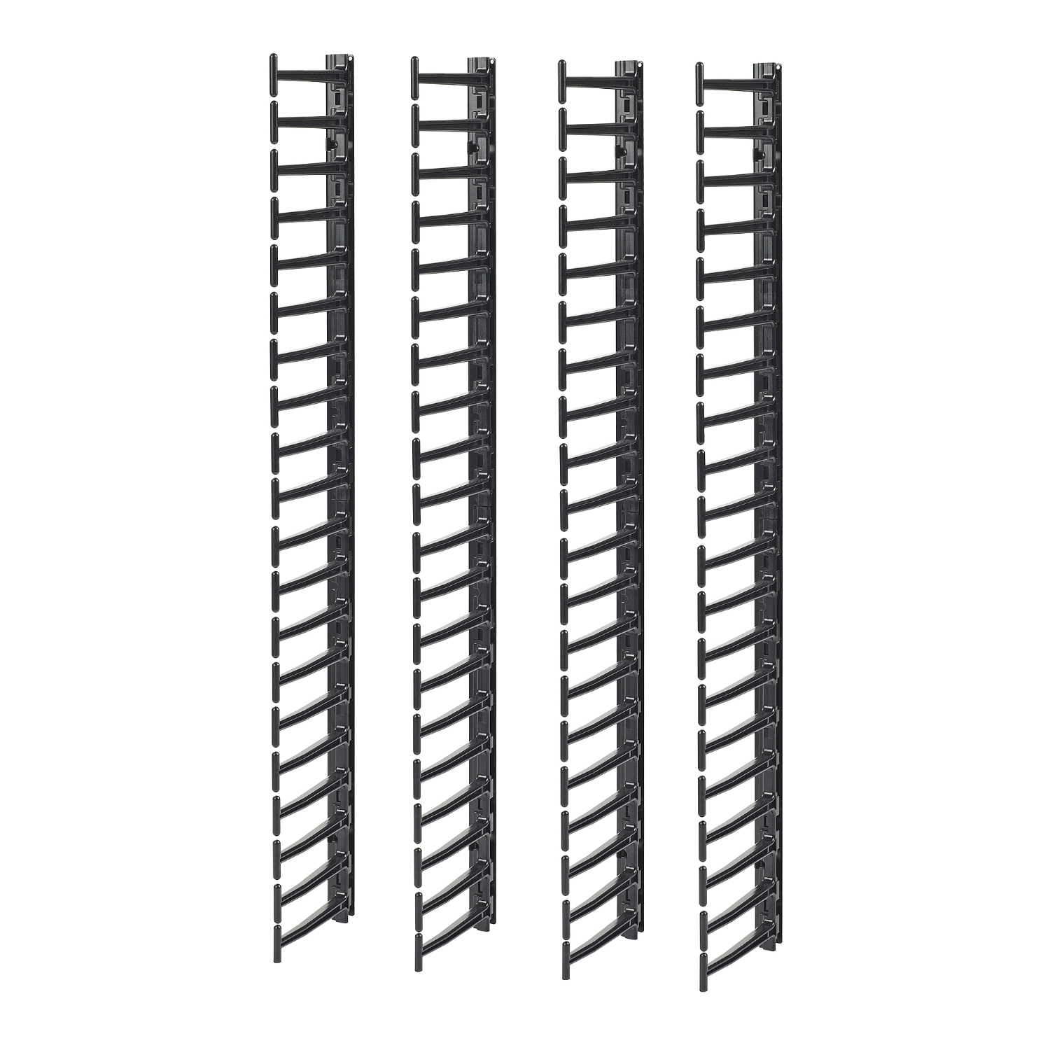 APC - Kit gestione cavo rack - nero - 20U (pacchetto di 4) - per P/N: NBPD0160A, NBWL0355A, SMX3000HV-BR, SMX3000LV2U-BR, SRT1000RMXLI, SRT1000RMXLI-NC