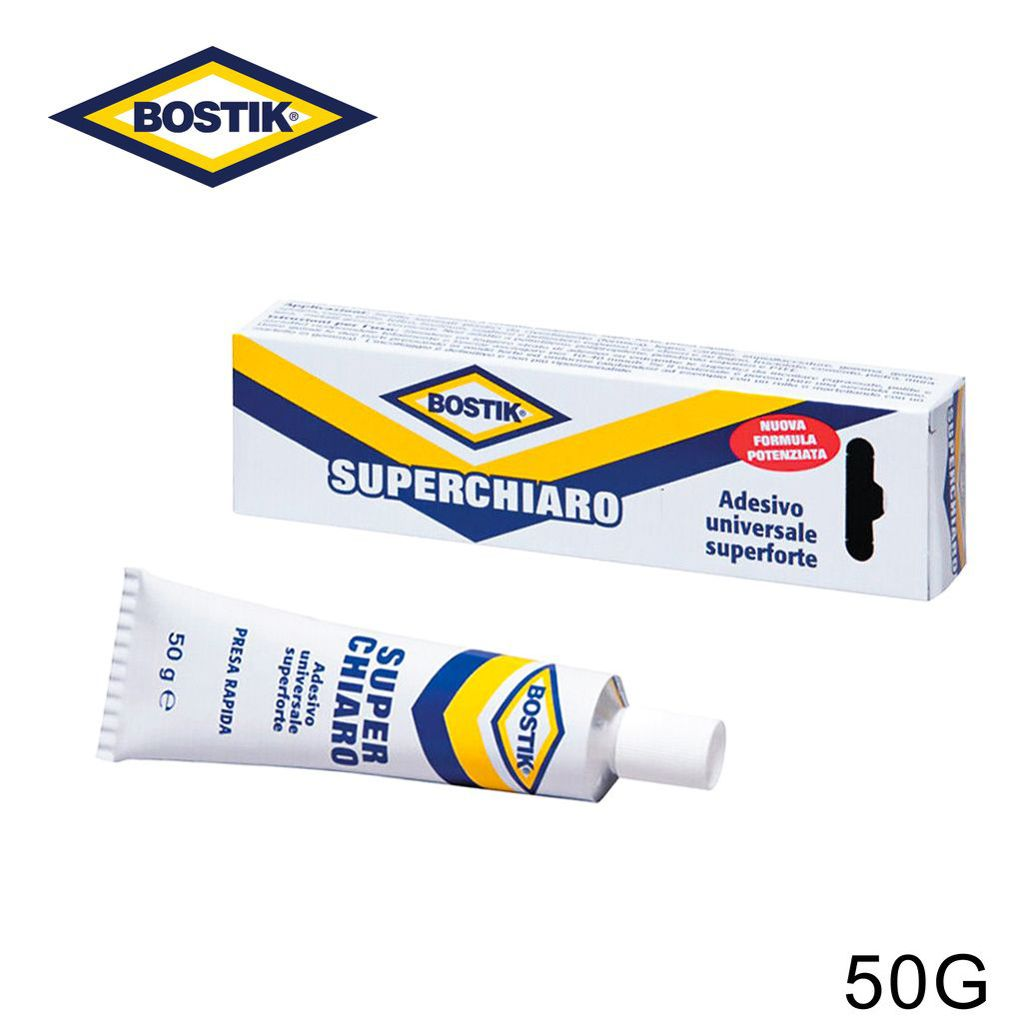 Adesivo Superchiaro - universale - 50 gr - trasparente - Bostik