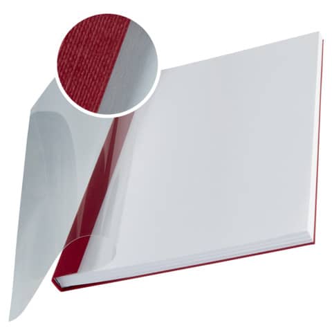 Copertine Impressbind - flessibile - 10,5 mm - bordeaux - Leitz - scatola 10 pezzi