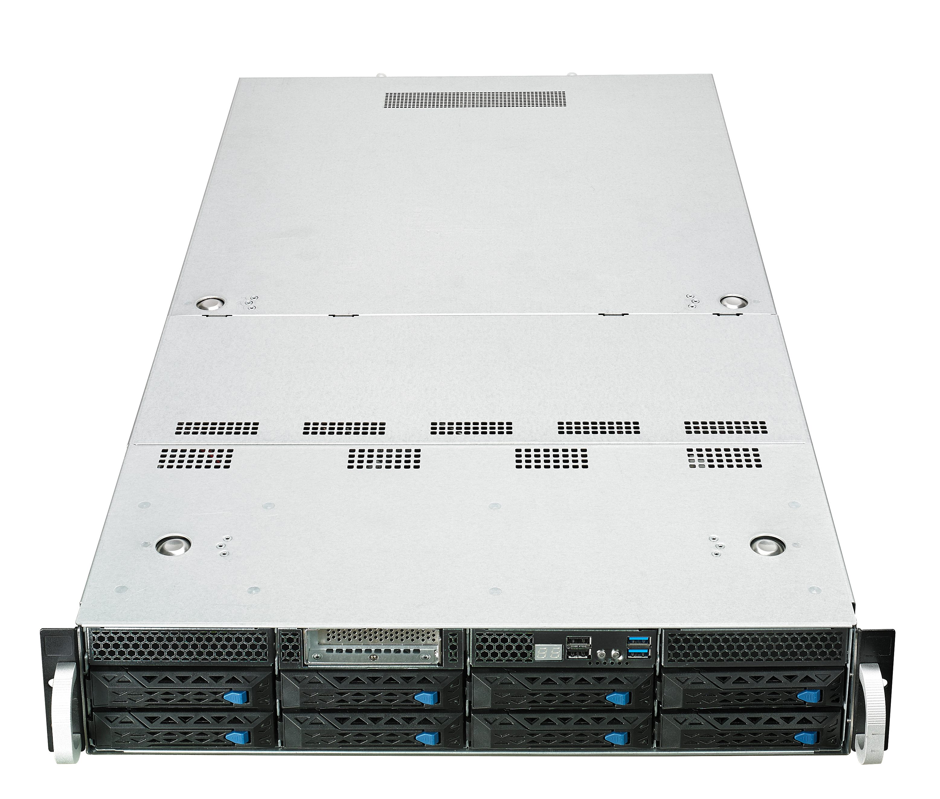 ASUS ESC4000 G4 - Server - montabile in rack - 2U - a 2 vie - senza CPU fino a - RAM 0 GB - SATA - hot-swap 3.5" baia(e) - nessun HDD - AST2500 - Gigabit Ethernet - senza SO -monitor: nessuno