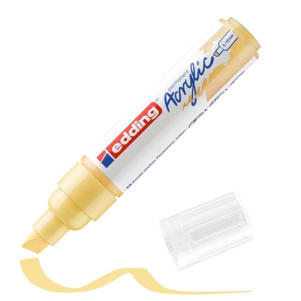 Edding E-5000915, Giallo, Punta smussata, Giallo, 5 mm, 1 cm, Inchiostro a base di acqua