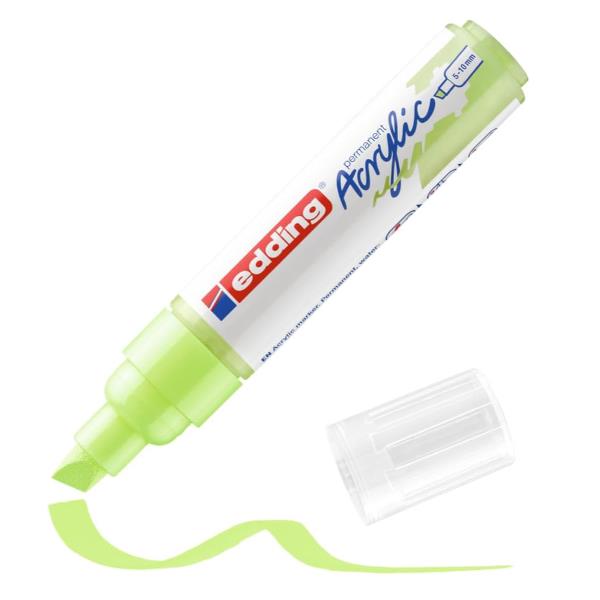 Edding E-5000917, Verde, Punta smussata, Verde, 5 mm, 1 cm, Inchiostro a base di acqua
