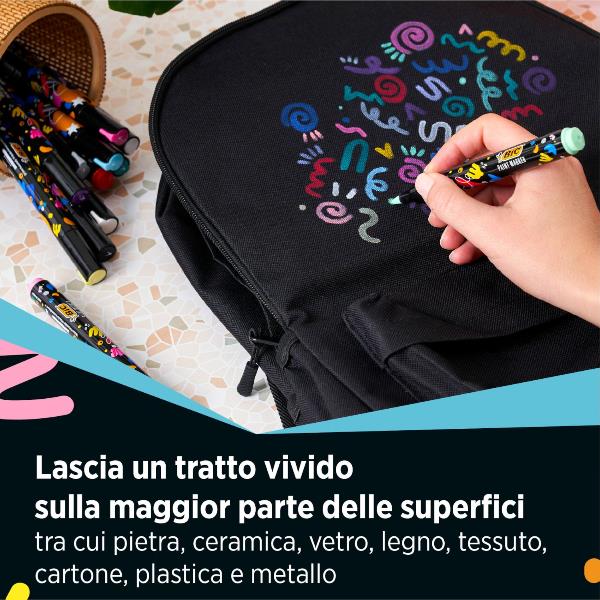 BIC 529643, 120 pz, Multicolore, Tipo di punta, Multicolore, 4,5 mm, Inchiostro a base di acqua