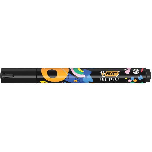 BIC Intensity, 12 pz, Nero, Tipo di punta, Multicolore, Rotondo, Medio