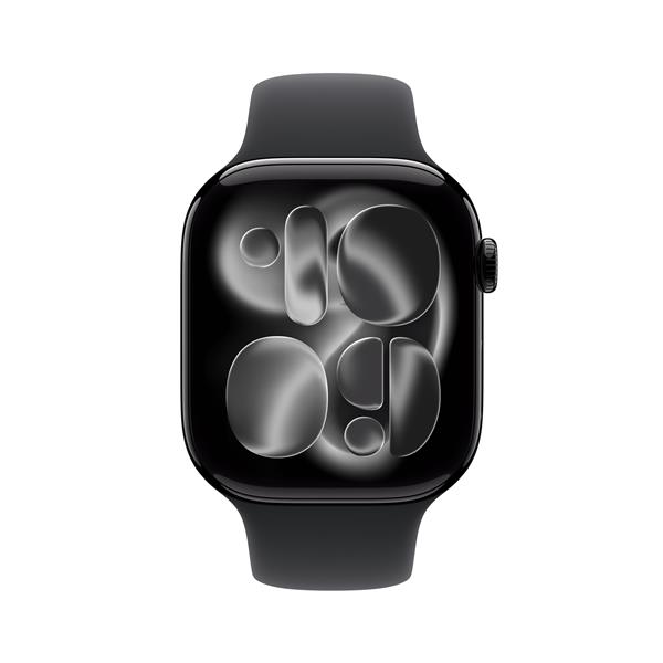 Apple Watch Series 11 GPS + Cellular 46mm Cassa Alluminio Jet Black con Sport Band Nero - S/M, OLED, Touch screen, 64 GB, Wi-Fi, GPS (satellitare), 36,9 g