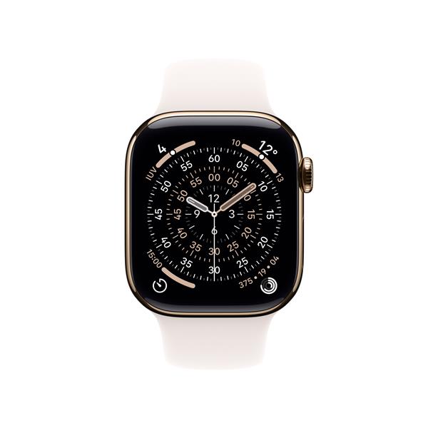 Apple Watch Series 11 GPS + Cellular 42mm Cassa Titanio Oro con Band Rosa Fard - M/L, OLED, Touch screen, 64 GB, Wi-Fi, GPS (satellitare), 34,6 g