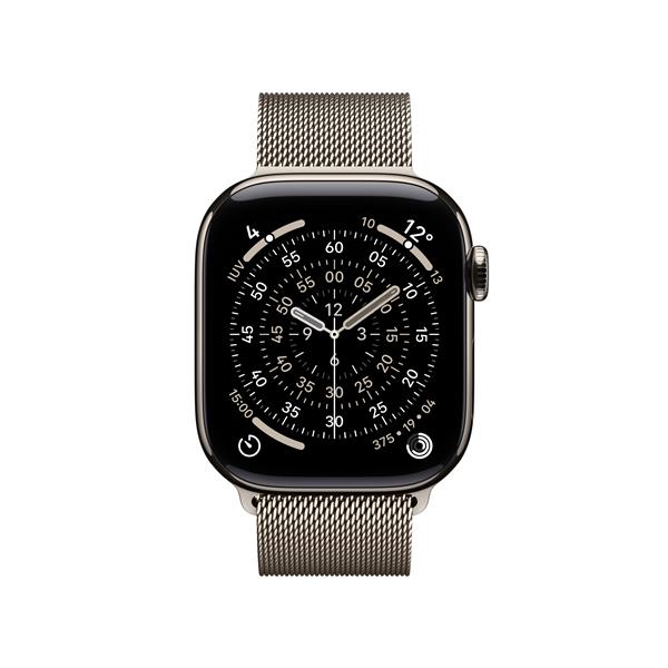 Apple Watch Series 11 GPS + Cellular 42mm Cassa Titanio con Loop in maglia Milanese, OLED, Touch screen, 64 GB, Wi-Fi, GPS (satellitare), 34,6 g