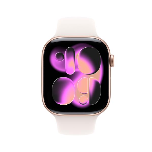 Apple Watch Series 11 GPS + Cellular 46mm Cassa Alluminio Oro Rosa con Band Rosa Fard - M/L, OLED, Touch screen, 64 GB, Wi-Fi, GPS (satellitare), 36,9 g