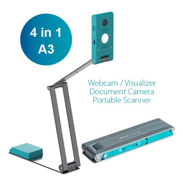 I.R.I.S. IRIScan Visualizer 7, 440 x 330 mm, 4160 x 3120 DPI, 24 bit, Scala di grigio, Monocromatico, 10 cm, 0°, 180°, Auto