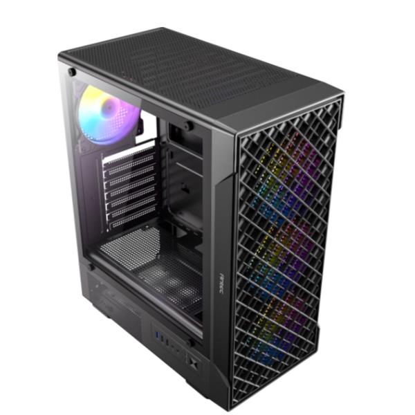 Antec VX-320 ARGB, Midi Tower, PC, Nero, ATX, ITX, micro ATX, Plastica, Acciaio, Ventole