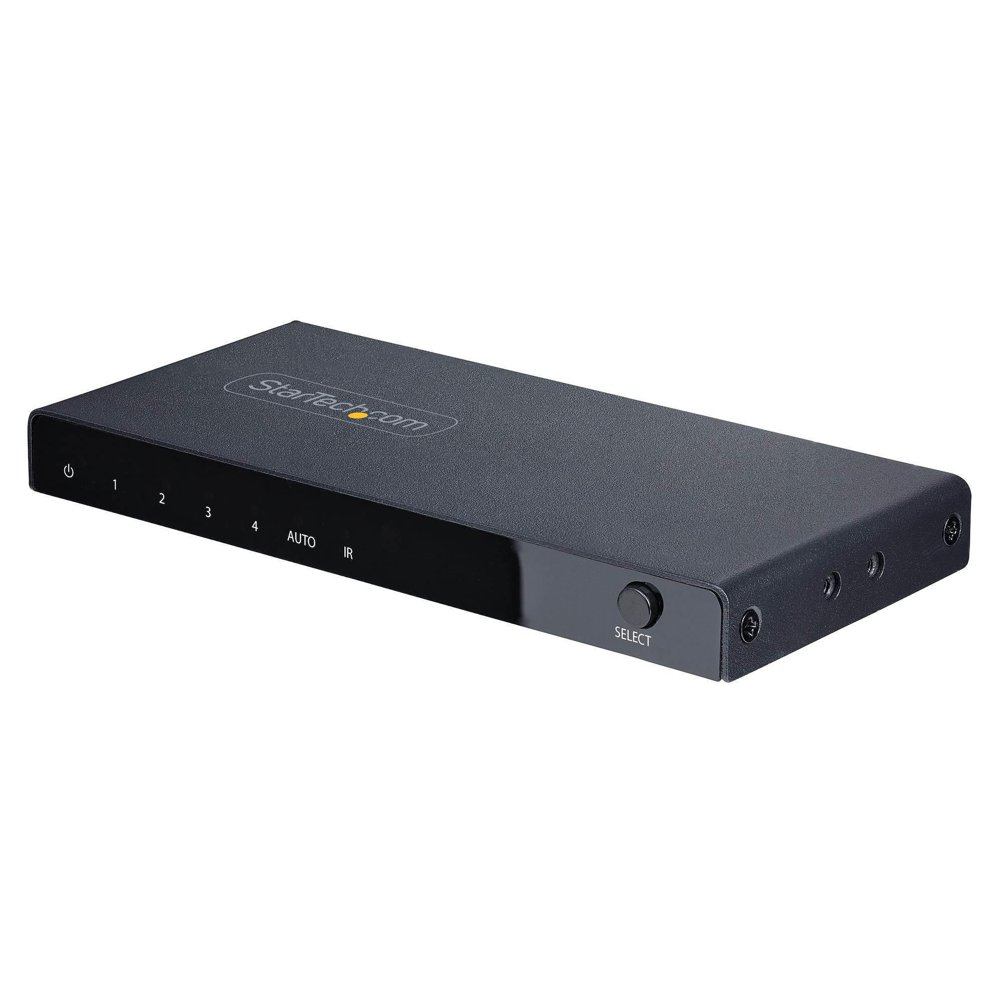 StarTech.com Switch HDMI 8K a 4 porte - Switcher HDMI 2.1 4K 120Hz HDR10+, 8K 60Hz UHD, Commutatore HDMI 4 In 1 - Commutazione automatica/manuale delle sorgenti - Switch con alimentatore e telecomando inclusi, HDMI, Micro-USB, Metallo, Nero, 5 m, 1920 x 1080 (HD 1080), 1920 x 1200 (WUXGA), 2560 x 1080, 2560 x 1440, 3440 x 1440, 4096 x 2160,...