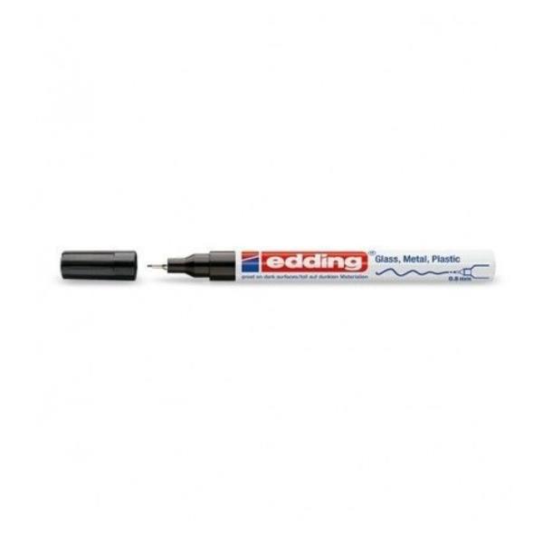 Marcatore permanente a vernice 780 - punta tonda extra fine - 0,8 mm - nero  - Edding
