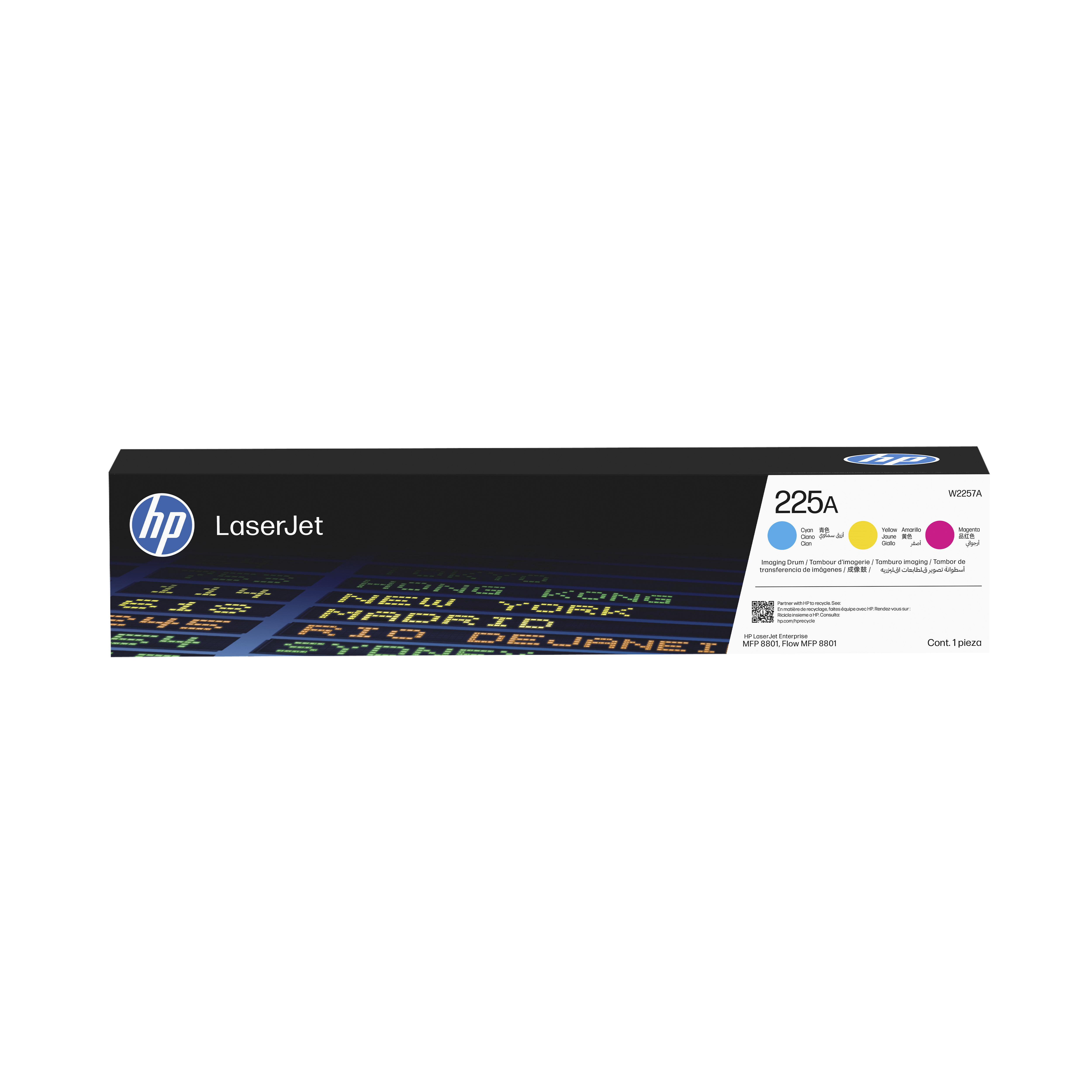 HP Rullo di trasferimento immagine CYM originale LaserJet 225A, 240000 pagine, Ciano, Giallo, Magenta, 1 pz
