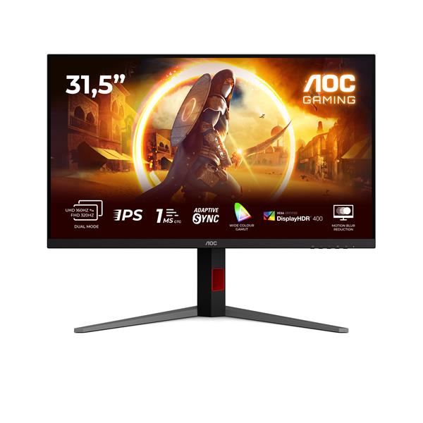 AOC G4 U32G4U, 80 cm (31.5?), 3840 x 2160 Pixel, 4K Ultra HD, 1 ms, Nero, Rosso