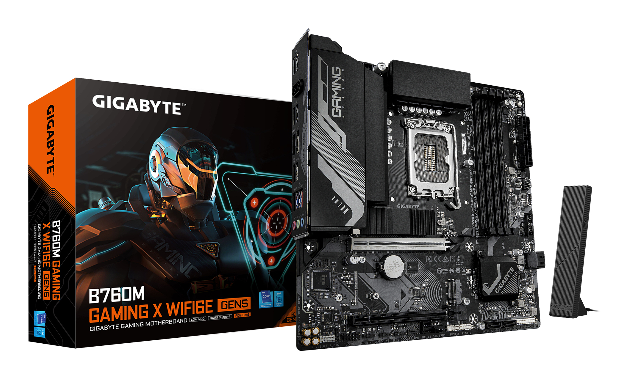 GIGABYTE B760M GAMING X WIFI6E GEN5 Scheda Madre – Supporta processori Intel Core di 14a generazione, VRM a 8+1+1 fasi, fino a 5600 MHz DDR5, 2 x M.2 PCIe 4.0, Wi-Fi 6E, LAN 2.5 GbE, USB 3.2 Gen 1, Intel, LGA 1700, Intel® Celeron®, Intel Core i3 12th Gen, Intel Core i3 13th Gen, Intel Core i3 14th Gen, Intel..., LGA 1700, DDR5-SDRAM, 256 GB