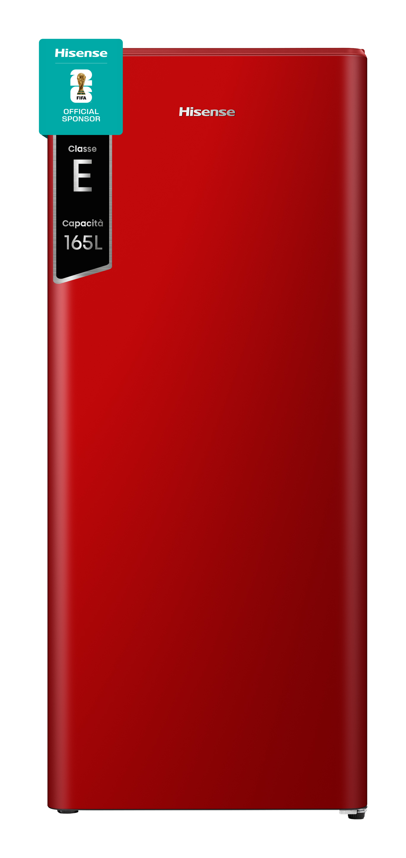 Hisense frigorifero RR220D4ERE libera installazione 165L Classe E, 165 L, Libera installazione, E, 37 dB, Rosso