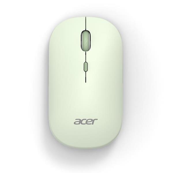 Acer AMR130, Ambidestro, RF senza fili + Bluetooth, 1600 DPI, Verde