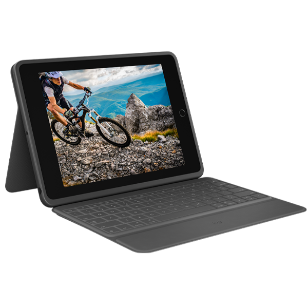 Logitech Rugged Folio, QWERTY, Italiano, 1,8 cm, 1,2 mm, Apple, iPad (7a gen) iPad (8a gen) iPad (9ª generazione) iPad (10ª generazione) iPad (A16)
