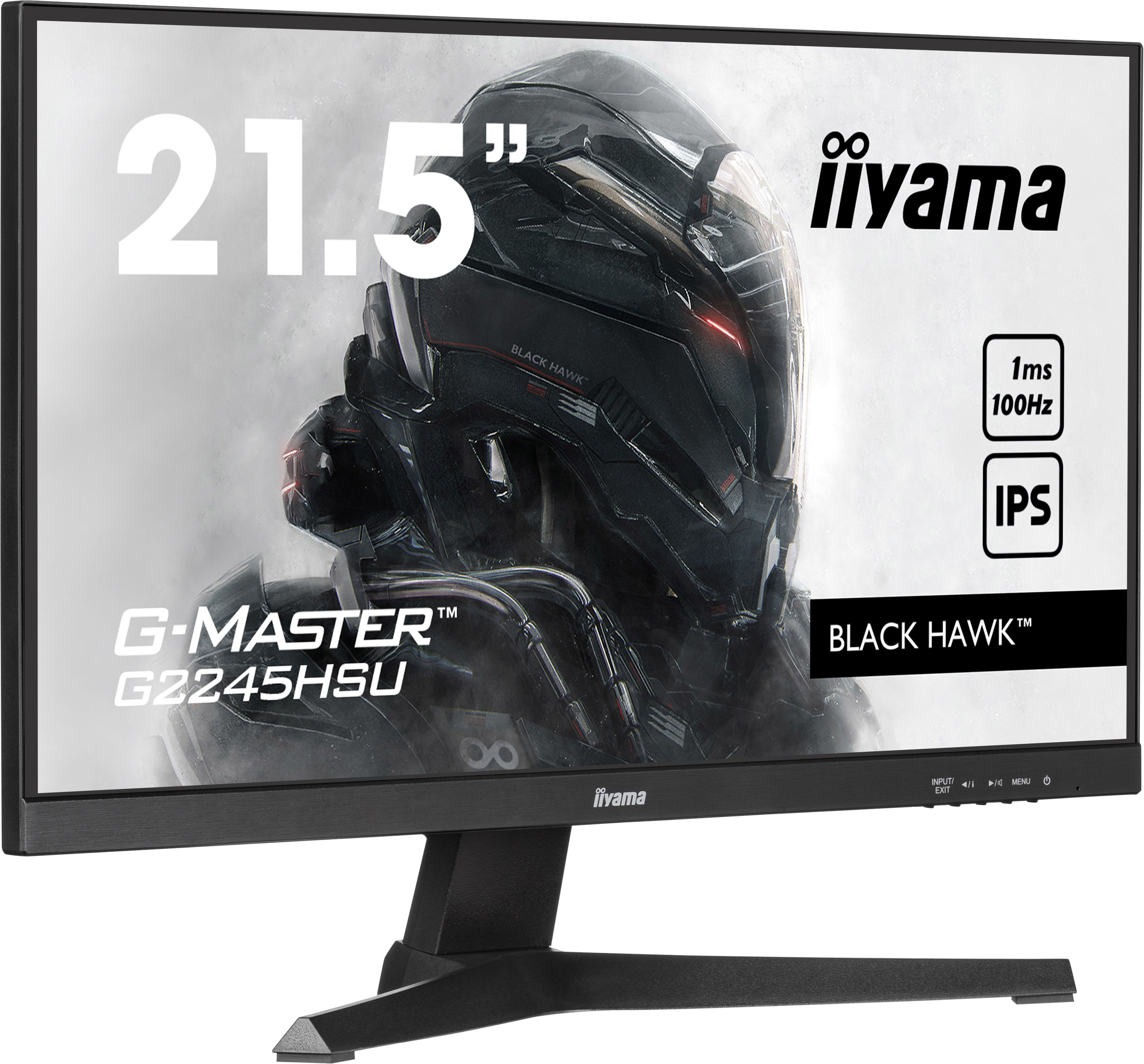 iiyama G-MASTER G2245HSU-B2, 54,6 cm (21.5ʺ), 1920 x 1080 Pixel, Full HD, LED, 1 ms, Nero