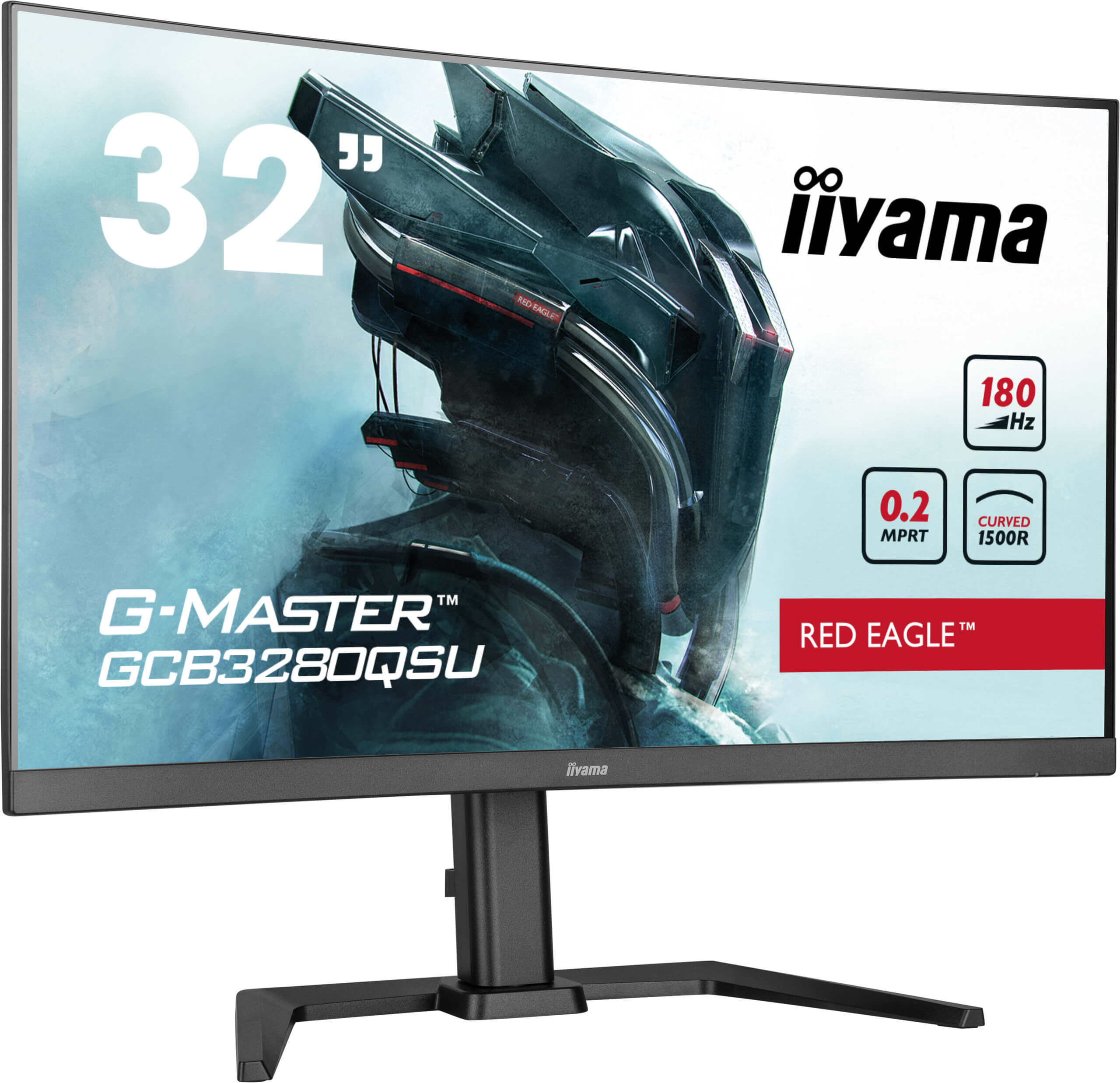iiyama G-MASTER GCB3280QSU-B2, 80 cm (31.5ʺ), 2560 x 1440 Pixel, Dual QHD, LED, 0,2 ms, Nero