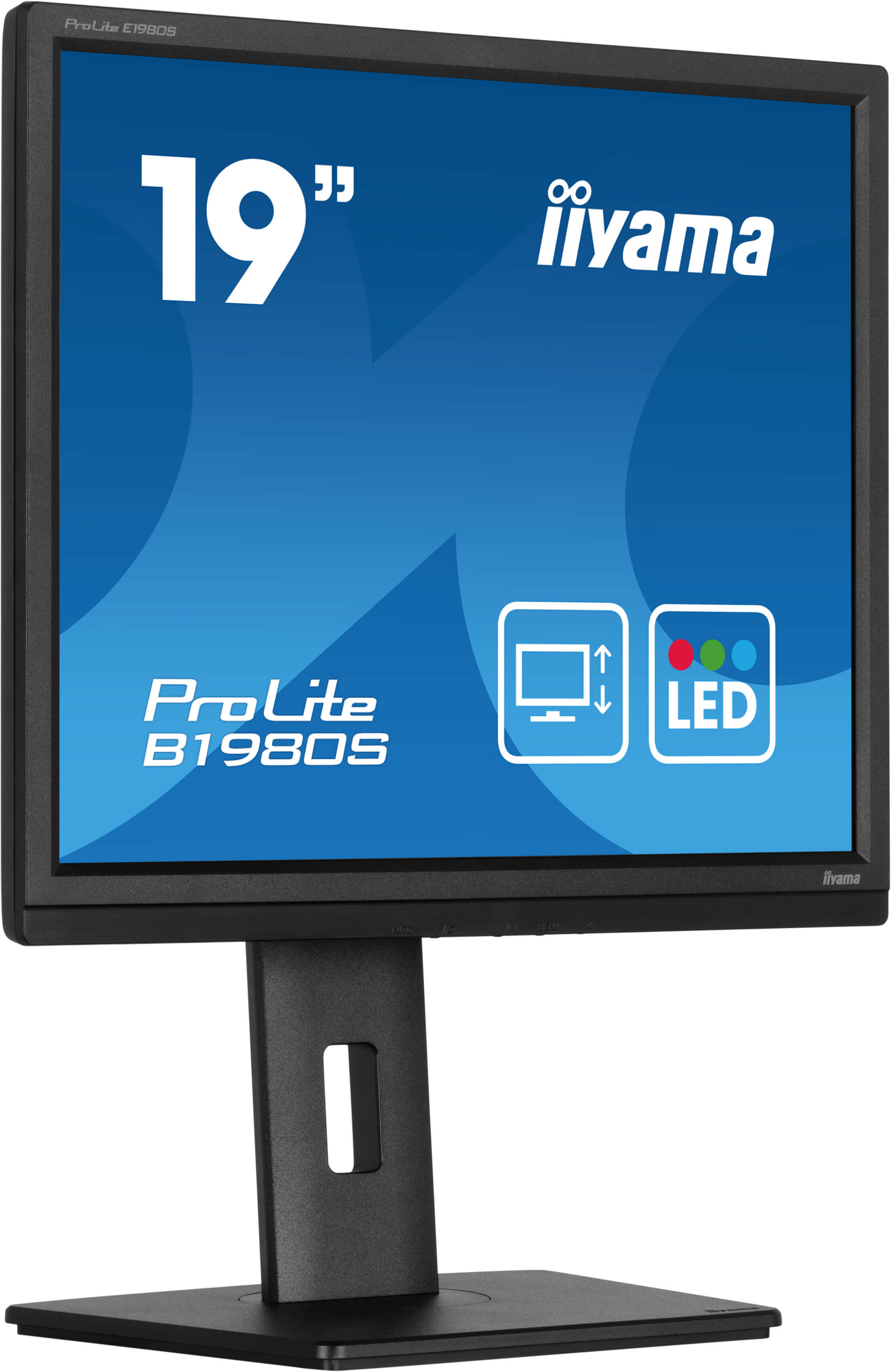 iiyama ProLite B1980S-B1, 48,3 cm (19ʺ), 1280 x 1024 Pixel, VGA, LED, 3 ms, Nero