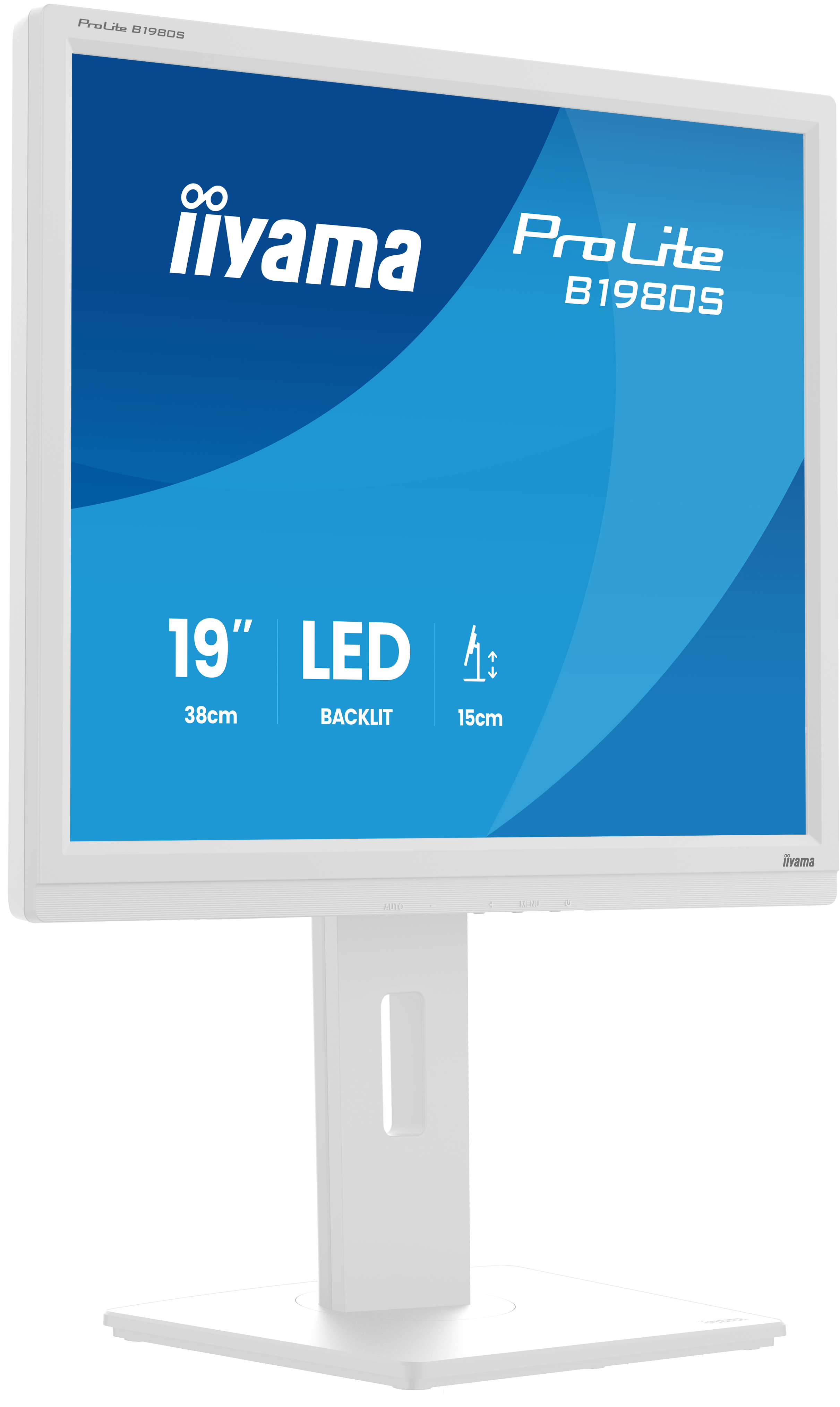 iiyama ProLite B1980S-W1, 48,3 cm (19ʺ), 1280 x 1024 Pixel, SVGA, LED, 3 ms, Bianco