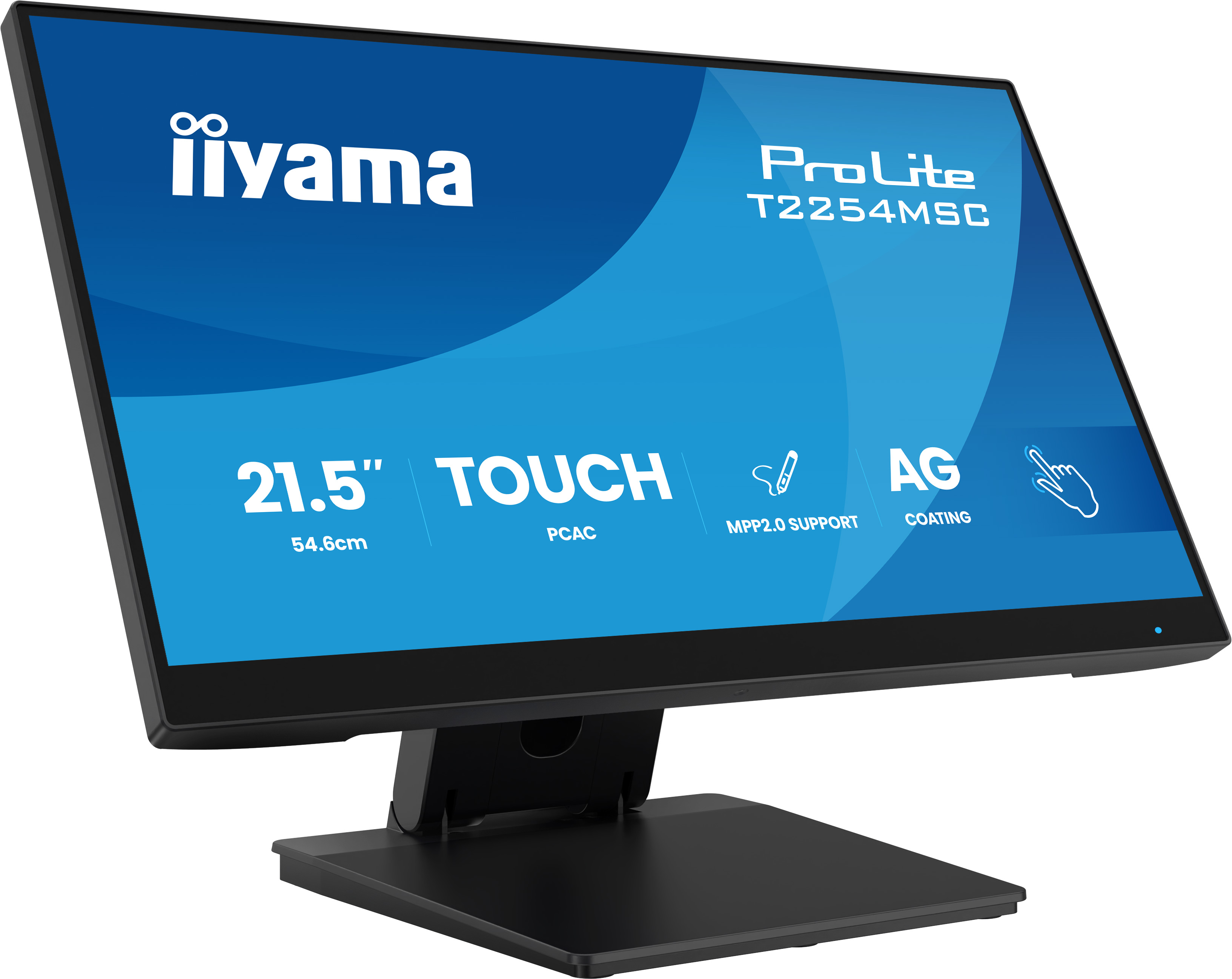 iiyama T2254MSC-B2AG, 54,6 cm (21.5ʺ), 1920 x 1080 Pixel, Full HD, LED, 4 ms, Nero