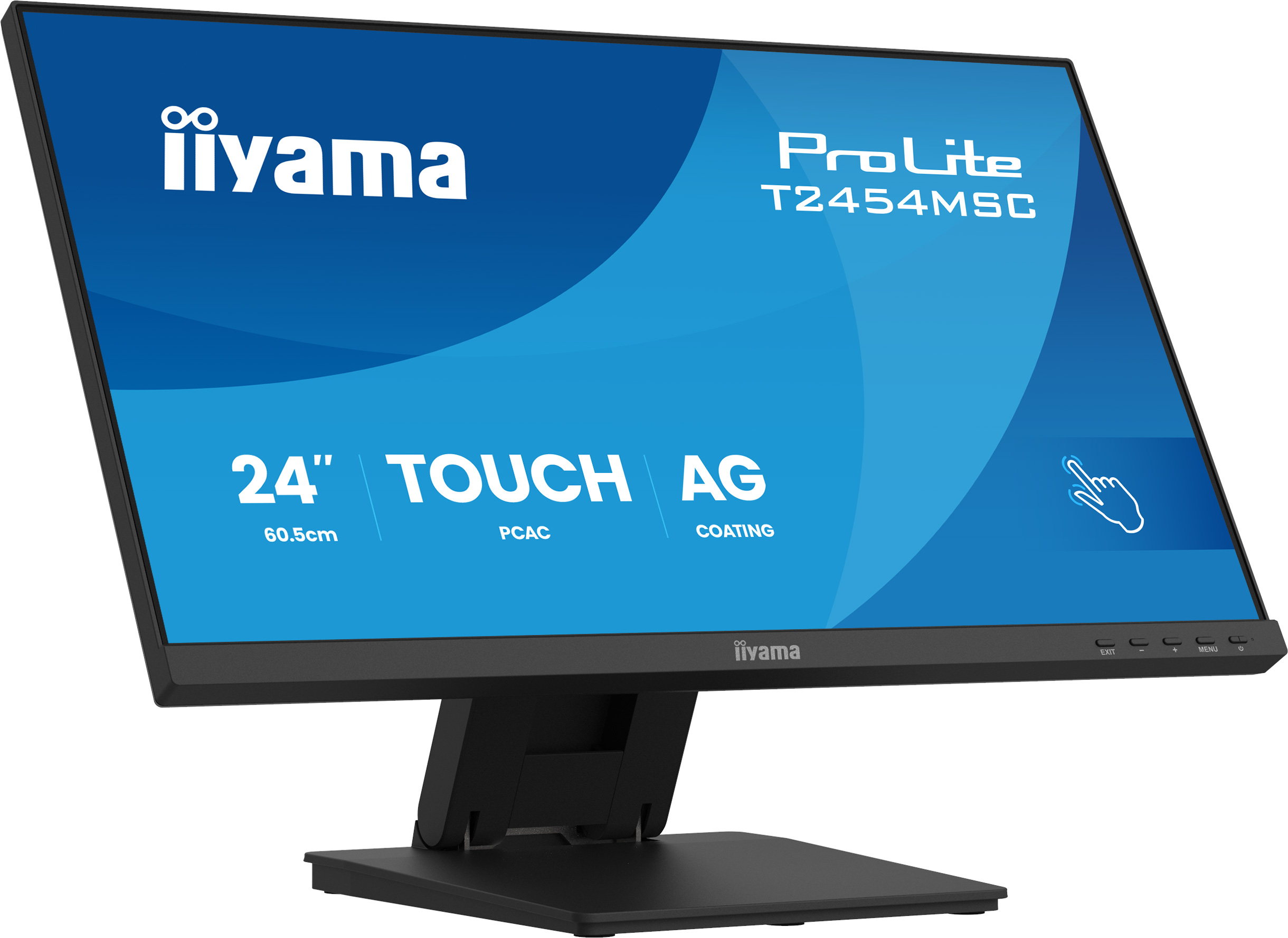 iiyama ProLite T2454MSC-B3AG, 60,5 cm (23.8ʺ), 1920 x 1080 Pixel, Full HD, LED, 4 ms, Nero