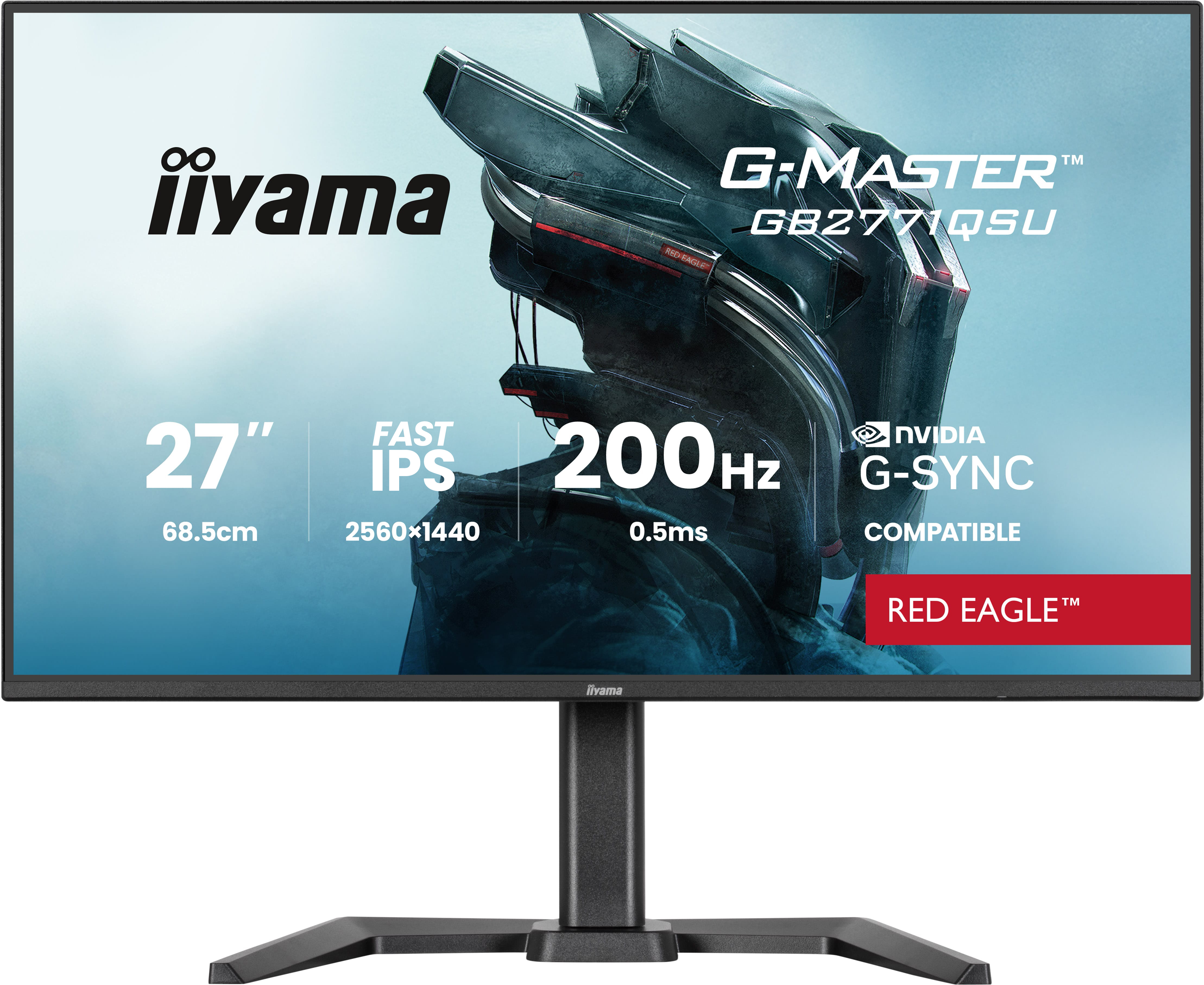 iiyama G-MASTER GB2771QSU-B1, 68,6 cm (27ʺ), 2560 x 1440 Pixel, Wide Quad HD, Nero