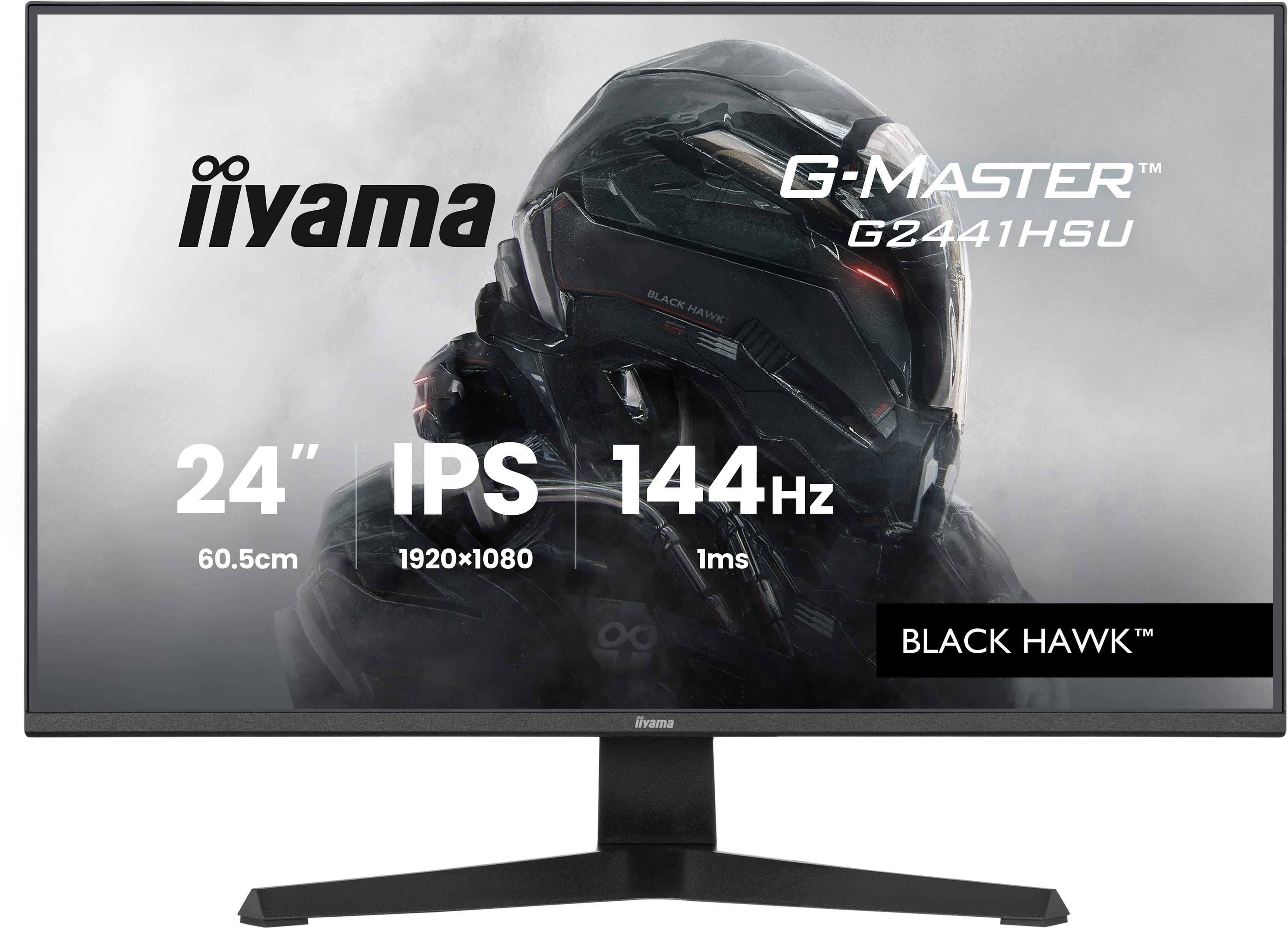 iiyama G2441HSU-B1, 60,5 cm (23.8ʺ), 1920 x 1080 Pixel, Full HD, LED, 1 ms, Nero