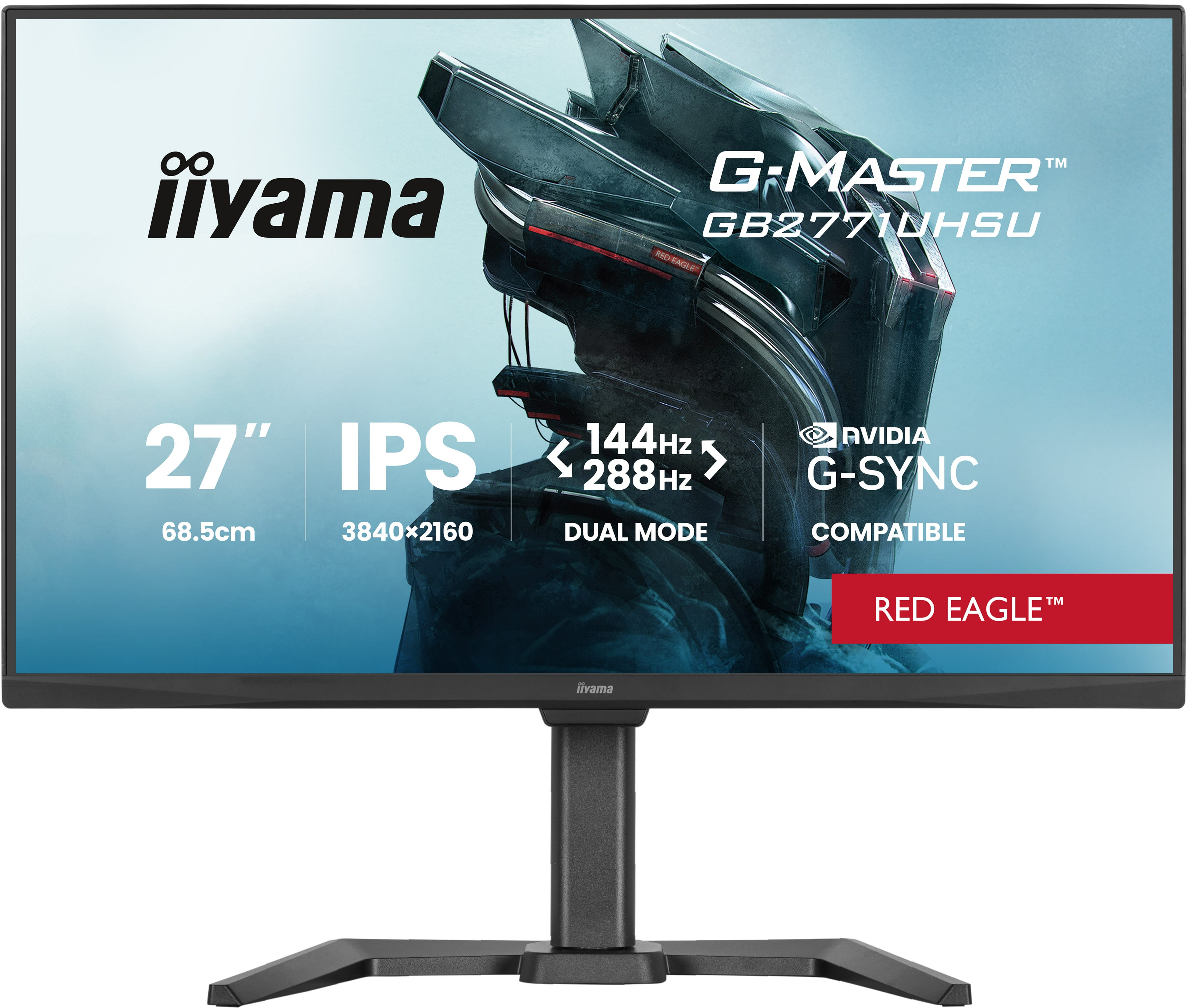 iiyama G-MASTER GB2771UHSU-B1, 68,6 cm (27ʺ), 3840 x 2160 Pixel, 4K Ultra HD, LED, Nero