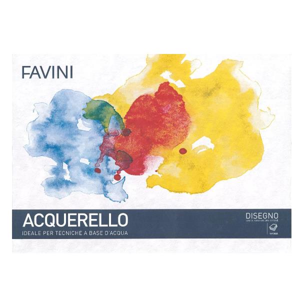 Album Acquerello - 25 x 35 cm - 340 gr - 10 fogli - Favini