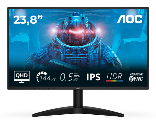 AOC B3 Q24B36X, 60,5 cm (23.8?), 2560 x 1440 Pixel, Quad HD, LED, 4 ms, Nero