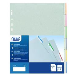 Favorit - Divisorio - 12 parti - per 220 x 300 mm - con schede - grigio