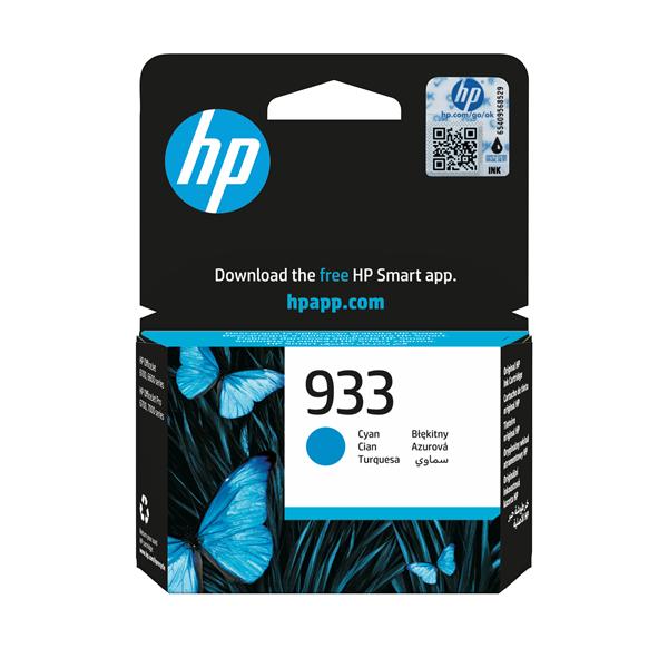HP 933 - 4 ml - ciano - originale - cartuccia d'inchiostro - per Officejet 6100, 6600 H711a, 6700, 7110, 7510, 7610, 7612