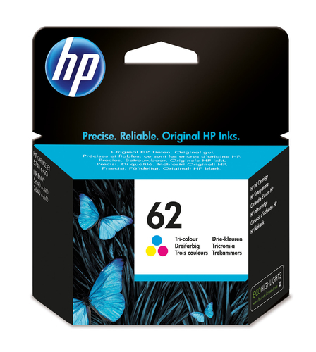 HP 62 - 4.5 ml - colore (ciano, magenta, giallo) - originale - cartuccia d'inchiostro - per ENVY 55XX, 56XX, 76XX; Officejet 200, 250, 252, 57XX, 8040
