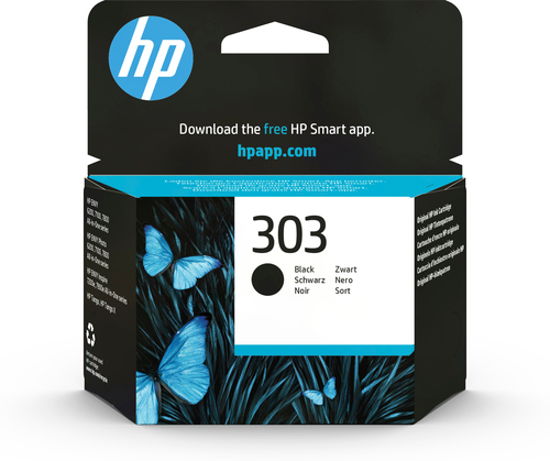 HP 303 - 4 ml - nero - originale - cartuccia d'inchiostro - per ENVY Photo 62XX, Photo 71XX, Photo 78XX; ENVY Inspire 72XX, 79XX; Tango; Tango X